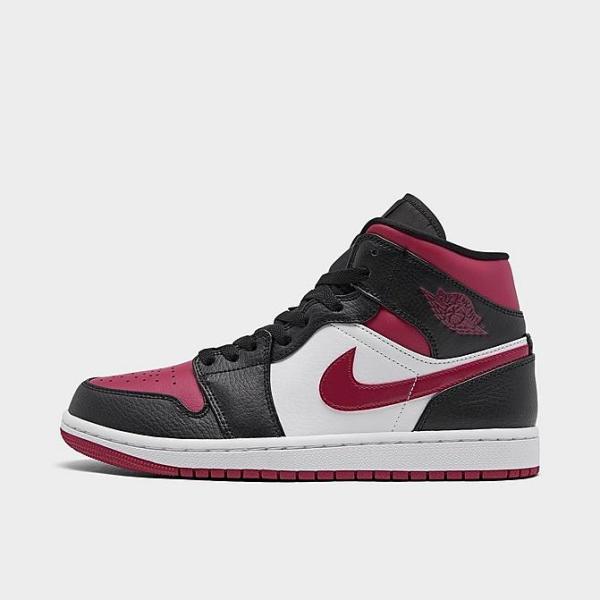 ジョーダン１ メンズ スニーカー Jordan AJ 1 Mid レトロ ミドルカット Black/...