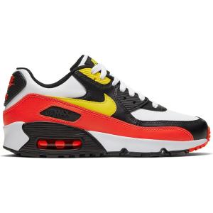 ナイキ キッズ/レディース エアマックス９０ Nike Air Max 90 GS スニーカー White/Chrome Yellow/Black｜troishomme