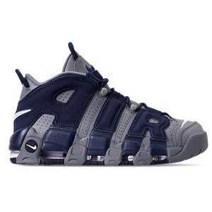 ナイキ メンズ モアアップテンポ Nike Air More Uptempo '96 バッシュ Cool Grey/White/Mid Navy モアテン｜バッシュ アパレル troisHOMME