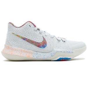 ナイキ メンズ Nike Kyrie 3 Promo "EYBL" バッシュ Pure platinum/Multi-color カイリー3｜troishomme