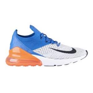 Nike Air Max 270 Flyknit メンズ White/Black/Racer Blu...