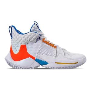 ジョーダン メンズ ホワイノット Jordan Why Not Zer0.2 "OKC HOME" バッシュ White/Total Crimson/Tidal Blue｜troishomme