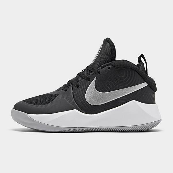 ナイキ キッズ/レディース Nike Team Hustle D 9 GS バッシュ ミニバス Bl...