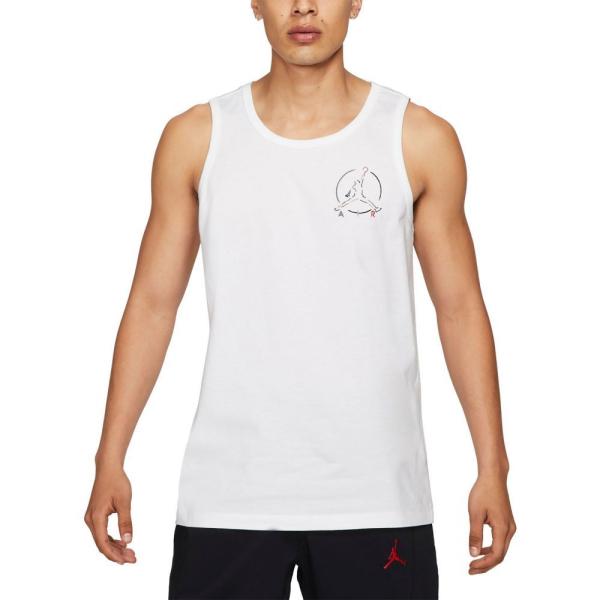 ジョーダン メンズ タンクトップ Jordan Jumpman Air Tank - White