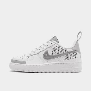 ナイキ キッズ/レディース エアフォース１ Nike Air Force 1 LV8 2 スニーカー White/Wolf Grey/Black｜troishomme