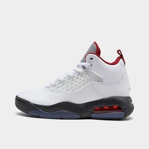 ジョーダン キッズ/レディース Jordan Maxin 200 GS スニーカー White/Gym Red/Black/Reflect Silver｜troishomme