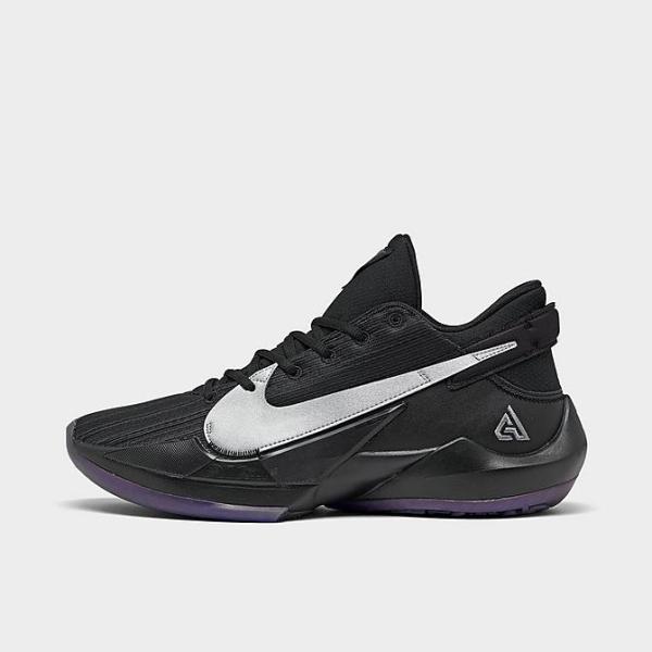 ナイキ メンズ フリーク２ Nike Zoom Freak 2 バッシュ Black/Metalli...