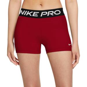 ナイキ レディース ショーツ Nike Women's Pro 3” Shorts フィットネス トレーニングウェア GYM RED｜troishomme