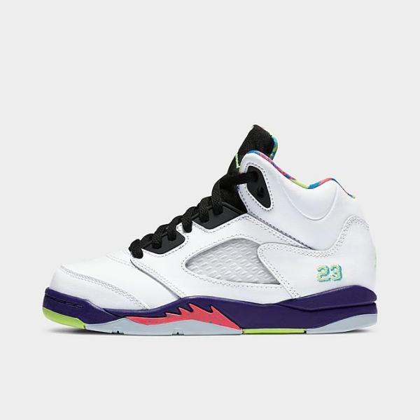 ジョーダン レトロ５ キッズ/ジュニア Jordan Retro 5 PS スニーカー White/...