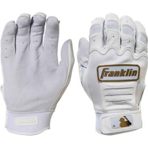フランクリン キッズ バッティンググローブ Franklin Youth CFX Pro Batting Gloves - White/Gold｜troishomme