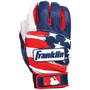 フランクリン キッズ バッティンググローブ Franklin Youth Pro Classic Batting Gloves - Red/White/Blue｜troishomme