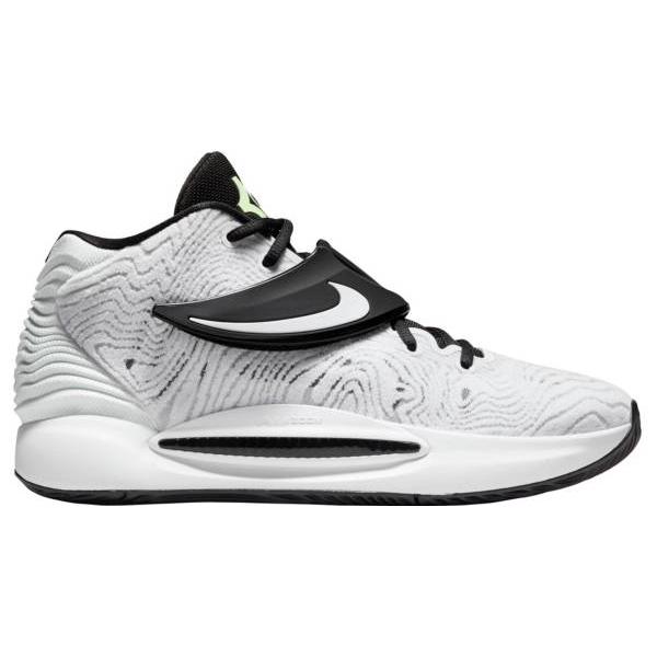 ナイキ メンズ バッシュ Nike KD14 Basketball Shoes - White/Bl...