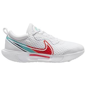 ナイキ メンズ テニスシューズ Nike Zoom Court Pro HC - White/Washed Teal/Habanero｜troishomme