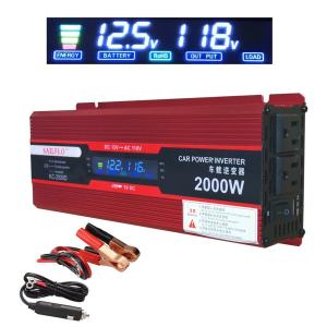 SAILFLO車載用パワーインバーターDC 12V 110V AC車用インバータ デュアルUSB 4.2A搭載 2000W