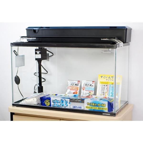 コトブキ　６０cmガラス水槽　観賞魚飼育５点セット・ＬＥＤライト仕様　送料無料　北海道・沖縄・離島、...