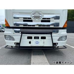 パイプバンパー マットブラック塗装 日野 グラ...の詳細画像5