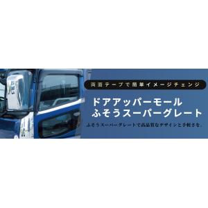 トラック用 ドアアッパーモール R/L スーパーグレート/17スーパーグレート H8.6〜 572484｜truckshop-nakano