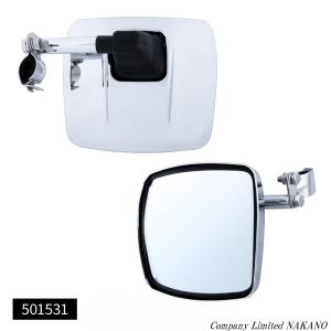 トラック用 ミラーステー ブレ止めステー 25角オコシ 60cm 鏡面