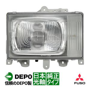 三菱ふそう ブルーテック キャンター 日本光軸仕様 クリスタル ヘッド