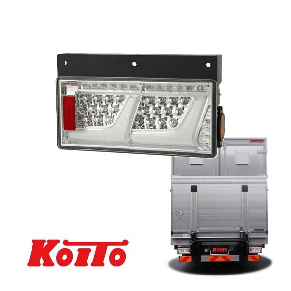KOITO製作所 2連タイプ シーケンシャルターン クリアVer 右側 運転席側 補修・修理 トラッ...