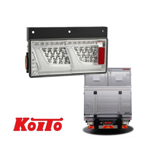 KOITO製作所 2連タイプ シーケンシャルターン クリアVer 左側 助手席側 補修・修理 トラッ...