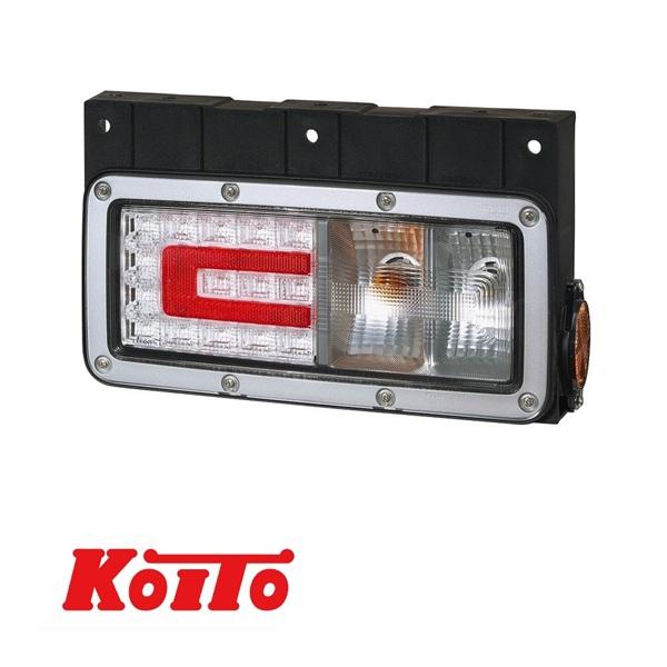 KOITO製作所 トラック用ランプ(バックランプ付) LED・白熱タイプ クリア 右側 運転席側 補...