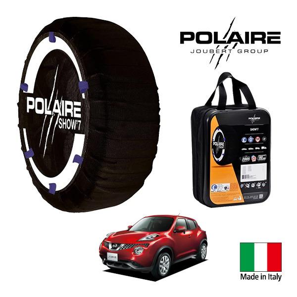 POLAIRE正規品 日産 ジューク NF15 215/55R17 17インチ 4WD スノーソック...