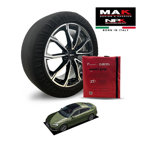 MAK正規品 NPK スノーソックス LIGHT 245/40R18 18インチ 布製 タイヤ チェ...