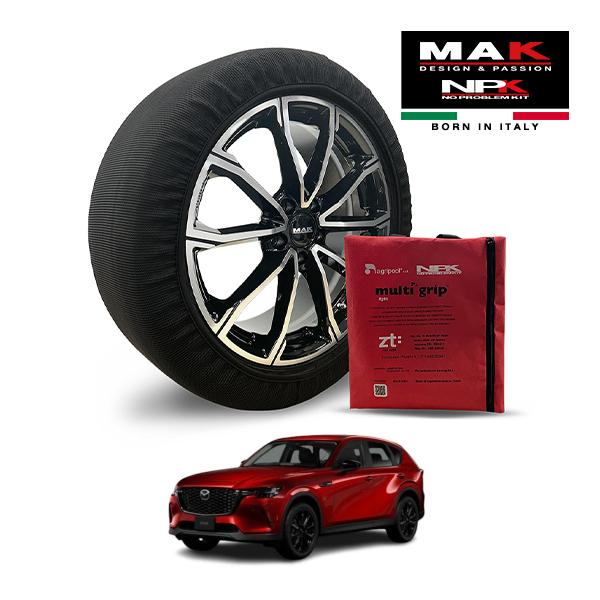 MAK正規品 NPK スノーソックス LIGHT 235/50R20 20インチ 布製 タイヤ チェ...