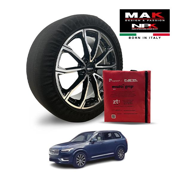 MAK正規品 NPK スノーソックス LIGHT 275/45R20 20インチ 布製 タイヤ チェ...