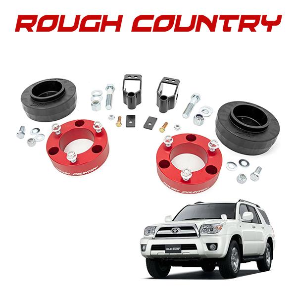 ROUGH COUNTRY正規品 2インチ リフトキット アルマイトレッド 762RED ハイラック...