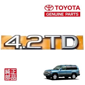 トヨタ純正 4WD リア エンブレム 75431-60050 ランクル80