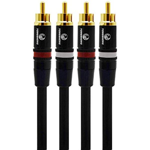 オーディオファン RCAケーブル 短い 30cm RCA-RCA フォノケーブル ケーブル径 Φ5....