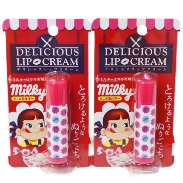 DELICIOUS LIP CREAM デリシャスリップクリーム FJMI/ミルキーの香り 2本セッ...