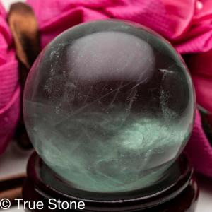 フローライト 丸玉 バイラカー スフィア 蛍石 ほたるいし  5センチ 台座付属 一点物｜true-stone