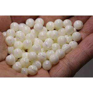 AAA マザーオブパール 一粒売り 真珠の艶 光沢 輝きを含有 粒径8mm パワーストーン ブレスレッド 【オススメ】