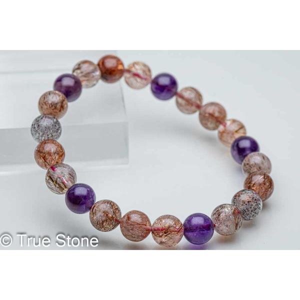 スーパーセブン ブレスレット 8.5mm-8.9mm マルチカラー メロディーストーン セイクリッド...