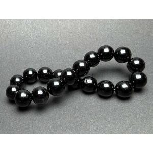 天然 黒水晶 モリオン ブレスレット 10mm...の詳細画像1