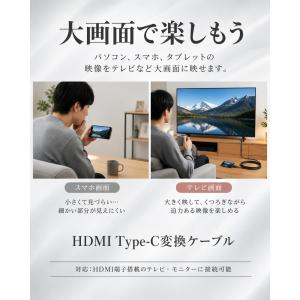 HDMI 変換ケーブル Type-C 変換アダ...の詳細画像5
