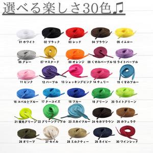 靴紐 おしゃれ 平紐 シューレース スニーカー...の詳細画像2