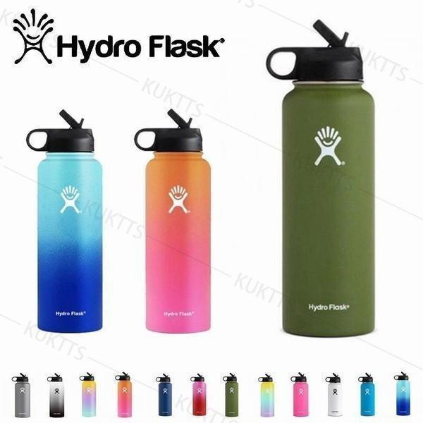 水筒 タンブラー Hydro Flask ハイドロ フラスク 32oz 40oz ストロー付き 室内...