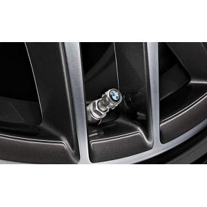 BMW BMWロゴ・エアバルブ・キャップ・シルバー・アルミニウム製(4個セット)