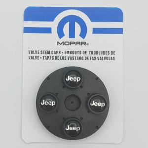 Jeep 純正 部品 Jeepロゴ・エアーバルブ・キャップ・ブラック(4個セット)