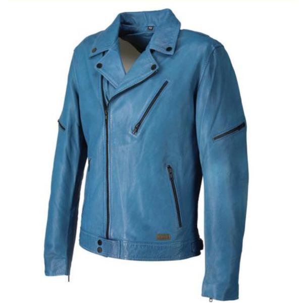 レザージャケットメンズ ライダース RIDEZ FLAG 201 BFJ05 turquoise