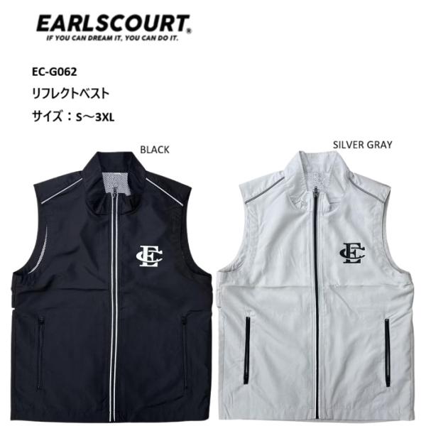 EARLSCOURT アールズコート ゴルフウェア リフレクトベスト SIMPLE メンズ かっこい...