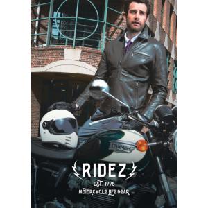 レザージャケット メンズ ライダース シングル ライズ RIDEZ VALIANT JACKET RR02｜trues