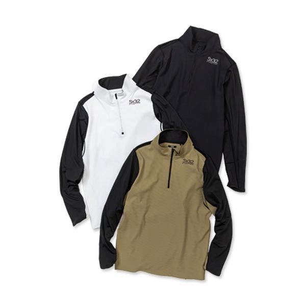 SY32 by SWEET YEARS ゴルフウェア ハーフジップシャツ Tシャツ 長袖 メンズ お...