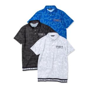 【新品】SY32 bysweetyears／ストレッチ スポーティポロシャツ M SY32 by SWEET YEARS エスワイサーティトゥバイスィートイヤーズ