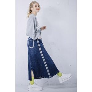 INDIMARK スカート ロング コーデ デニム 30代 40代 50代 W132 INDIMARK スカート ロング コーデ デニム 30代 40代 50代 W132