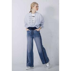 INDIMARK レディース デニム ジーンズ ボーイズ ダメージ カジュアル ストレッチ おしゃれ ブランド かわいい ベーシックブルー WJ212【お取り寄せ】 INDIMARK（インディマーク） レディース デニム ジーンズ ボーイズ